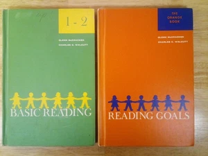 VTG Lot of 2 Lippincott's Basic Reading : "1-2" & "Orange Book" HC 1963 1968 - Bild 1 von 7