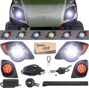 10L0L Golf Cart Light Kit – Fits Yamaha G29 Drive 2007–16, RGB, Horn, Legal - Bild 1 von 12