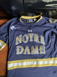 Under Armour YOUTH L Hockey East Jersey Notre Dame Fighting Irish 2016 Authentic - Picture 1 of 4