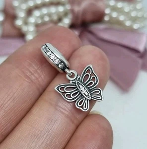 Genuine Pandora Love Takes Flight Butterfly Dangle Charm π 925 ALE R31 - Picture 1 of 5