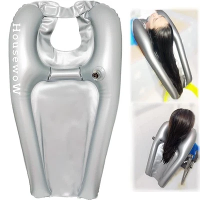 Cuenco de champú inflable, bandeja portátil para lavar el cabello para cabecera y en cama, L... Foto 1 de 4