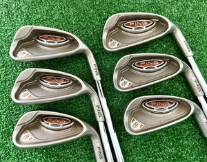 PING G10 White Dot Single Iron 5,6,7,8,9,W *YOU CHOOSE* Stiff Steel-MRH +1/2" - Picture 1 of 12