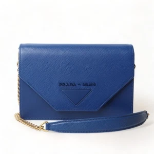 Prada Saffiano City Flap Chain Crossbody Bag 31249 62085016 - Picture 1 of 8