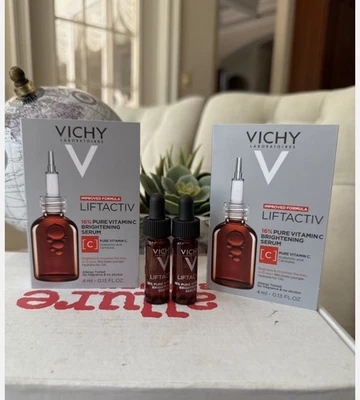 2x Suero Vichy Liftactiv 16% Vitamina C Pura 4 ml/0,13 fl. oz cada uno Foto 1 de 4