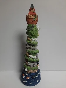 Light Up Noah's Ark Electronic "It's a Small World" Music Box Statue Tower 16x5 - Picture 1 of 6