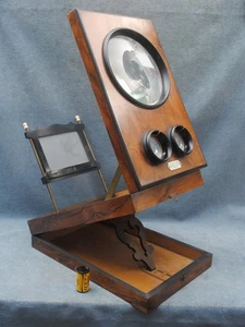 E.  ZIEGLER PARIS GRAPHOSCOPE, TEXT & STEREO CARD VIEWER - 1880s - Picture 1 of 5