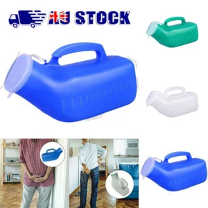 Urine Bottle Elderly Men Leakproof Easy Grip Handle 1200ml Lightweight Pee AUS - Picture 1 of 14