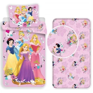 Princesses Disney Set Einzelbett Bettbezug Kissenbezug Blätter Unten Baumwolle - Bild 1 von 3