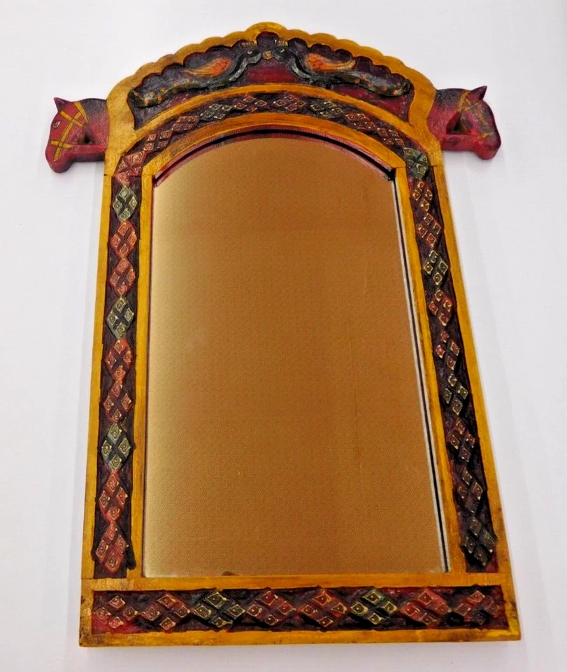Artistic Carved Mirror Frame/Jharoka - Image 1 of 4