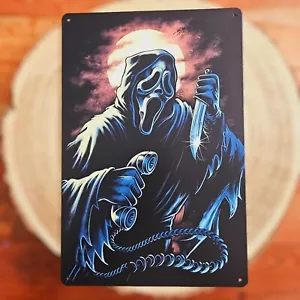 🍀 Blechschild Metallschild Film Movie Scream Tin Sign Horror - Foto 1 di 2