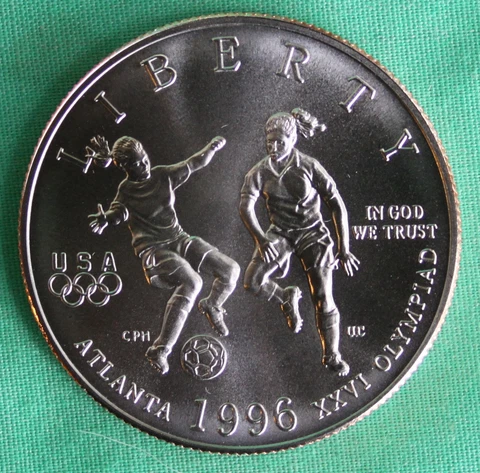 1996 S Olympic Soccer Clad BU Coin ONLY Half Dollar 50c US Commemorative UNC Cover