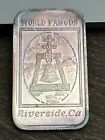 Rare Vintage 1 Oz Riverside Ca Mission Inn 1982 Silver Art Bar Golden State Mint