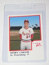 1986 PROCARDS ST. PETERSBURG CARDINALS HENRY CARSON CARD