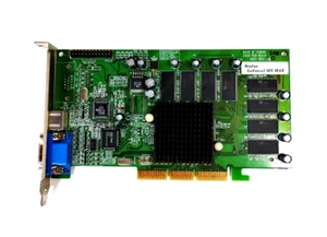 Vintage Leadtek Winfast Geforce2 MX Max 64MB AGP SLOT GPU - Picture 1 of 5