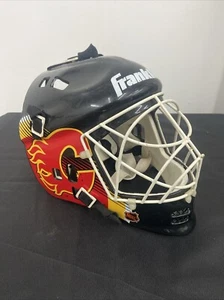 🔥 Vintage Calgary Flames Franklin NHL Official Hockey Helmet and Mask - Picture 1 of 7
