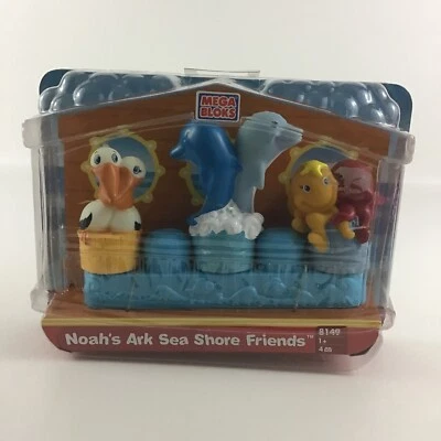 Mega Bloks Noah's Ark Sea Shore Friends Aquatic Figures First Builders New 2005 - Image 1 of 4