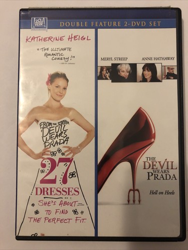 The Devil Wears Prada 27 Dresses DVD Set (2010) Double Feature Free Shipping