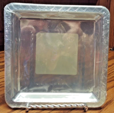 Premier Stylz Transparente Brillante Cuadrado 7" Placas de Plástico 12ct Suministros de Fiesta EE. UU. 1009 Foto 1 de 2