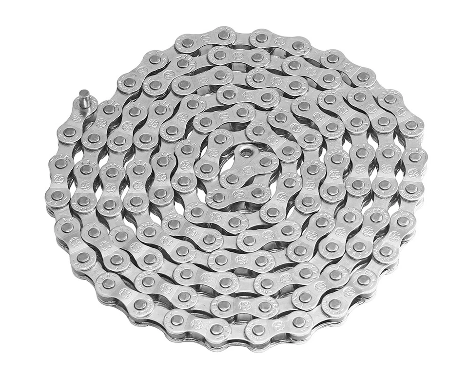 Chrome 1/2" x 3/32" YBN S50 Bike Chain 5,6,7 Speed Vintage Mountain Road Bicycle - Image 1 of 1