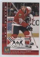 2001-02 ITG Be A Player Memorabilia Ruby Fall Expo /10 Steve Sullivan #277