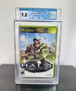 Halo Combat Evolved - FIRST PRINT Xbox Black Label CIB CGC 9.8 - Picture 1 of 6