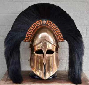 18 gauge Steel Copper Coated Medieval Greek Corinthian Helmet Spartan Helmet TG - Picture 1 of 4