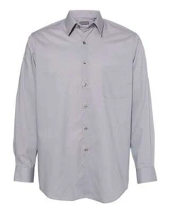 Van Heusen 13V5052 Men Broadcloth Point Collar Comfortable Solid Shirt S-3XL - Picture 1 of 4