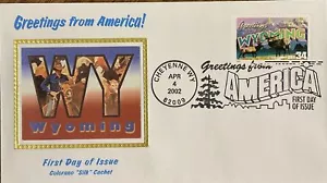 Colorano Silk 3610 Greeting from America - Wyoming State Capitol Cheyenne - Picture 1 of 1