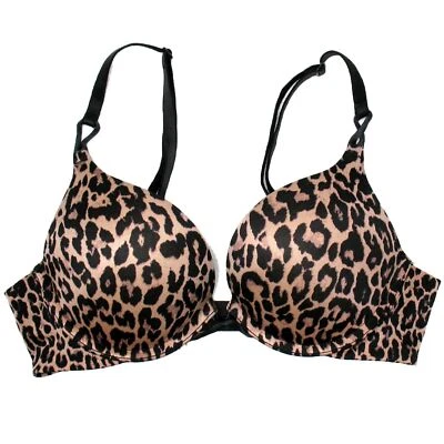 VICTORIA SECRET BOMBSHELL BRA ADD 2 CUP PLUNGE Super Push UP NEW Shine Strap - Image 1 of 4