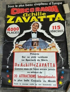 AFFICHE CIRQUE - Achille Zavatta - circorama - grand format - Bild 1 von 1