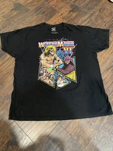 WrestleMania VI 6 T Shirt Men's Size XL Black Graphic WWE Wrestling Shirt - Picture 1 of 5