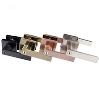 Stainless Steel Door Locks Security Entry Lever Handle Lock Interior Lock w Keys