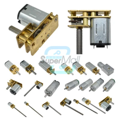 DC 3V 6V 12V 100RPM Micro Speed Reduction Gear Motor Wheel Shaft Metal Gearbox