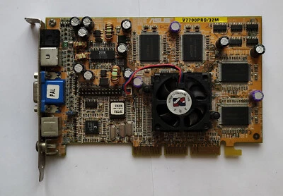 Asus V7700Pro Deluxe nVidia GeForce2 GTS 32MB AGP VGA Card - Test OK! 315 - Image 1 of 4