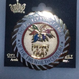Nagano 1998 Last Olympic Games Of 20th Century Collector's Pin New Aminco - Picture 1 of 1