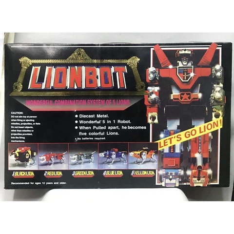 DHL Voltron Lionbot 1980 Chogokin Die-Cast Taiwan Version Cover
