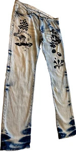 REASON34 Distressed Jeans RSNYC 10-0-13 5 Pocket Straight Skull Eagle ART 34x32 - Bild 1 von 22
