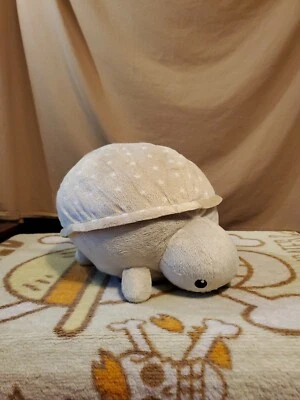 Cloud B Approx 12" Plump Turtle Pillow Tan with Stars Stuffed Plush - Image 1 of 4