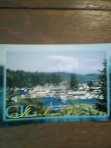 SCHÖNE FOTO POSTKARTE LUFTANSICHT GIG HAFEN WASHINGTON SCHÖN MT RAINIER WA - Bild 1 von 10