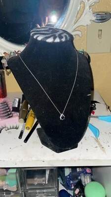 Kay's серебро сапфир синий ожерелье серьги и кольцо комплект - Изображение 1 из 4