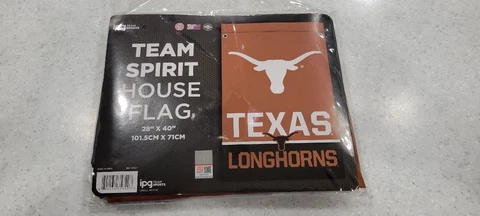 TEXAS Longhorns UT Univ Austin Team Spirit House Flag or Sports Banner 28x40NEW Cover