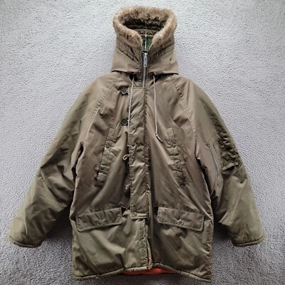 Parka ártica vintage Envoy para hombre clima frío verde militar talla grande Foto 1 de 4