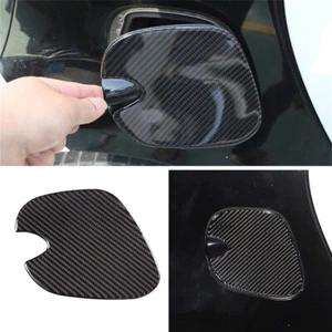 Carbon Fiber Fuel Filler Tank Door Gas Cap Cover For Mercedes Benz Smart 2016-21 - Picture 1 of 5