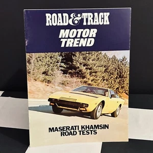 FOLLETO SUPLEMENTO MASERATI KHAMSIN CARRETERA Y PISTA + MOTOR TENDENCIA CARRETERA INFORME DE PRUEBA - Imagen 1 de 5