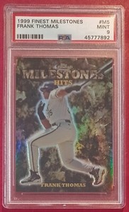1999 Finest  #M5 Frank Thomas Milestones Baseball card PSA 9 Mint! White Sox!