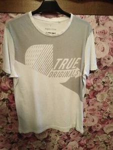 Angelo Litrico C&A T-Shirt Größe: L Farbe: weiss / grau - Bild 1 von 5
