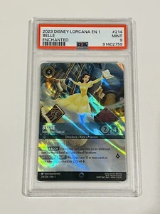 Disney Lorcana The First Chapter - Belle #214/204 Enchanted Foil PSA 9 MINT! - Picture 1 of 3