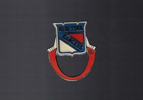 New York Rangers logo  "Loop style / Glasses"  NHL Hockey pin Cover