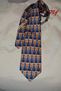 Giancarlo Lamberti Handmade in Italy 100% Silk Geometric Tie - Picture 1 of 13