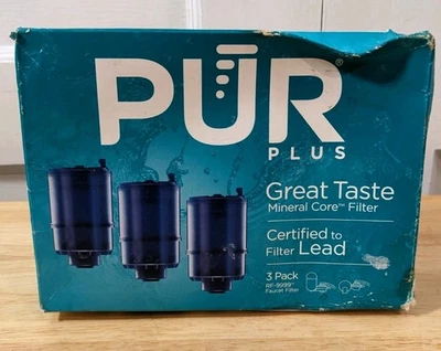 PUR PLUS Great Taste RF-9999 Replacement Water Filters 3 Pack Reduce Chlorine - Image 1 of 3